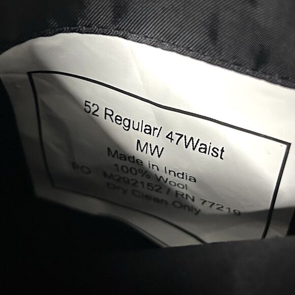 Pronto Uomo Platinum 52R Sport Coat 100% Wool Black Two Button Double Vented - Picture 4 of 8